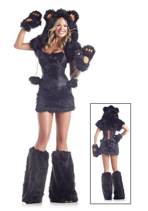 8 pc Deluxe Black Bear Costume