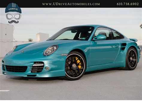 2012 Porsche 911 Turbo S 997 2 RARE Ipanema Blue 13k Miles Vent Sts