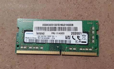 Samsung 8GB DDR4 PC4-2666V SODIMM Laptop Memory RAM M471A1K43DB1-CTD | eBay
