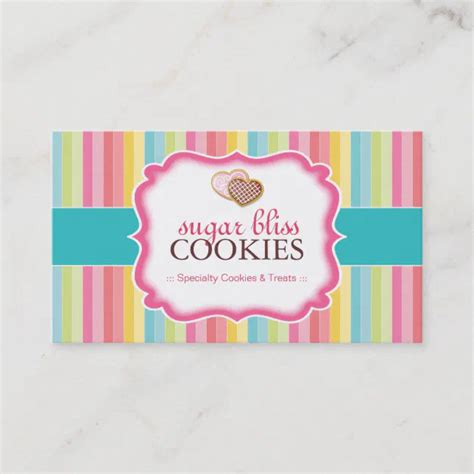 Whimsical Cookies Business Cards Zazzle