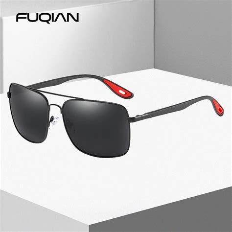 Fuqian Gafas De Sol Polarizadas Cuadradas A La Moda Para Hombre Nuevo