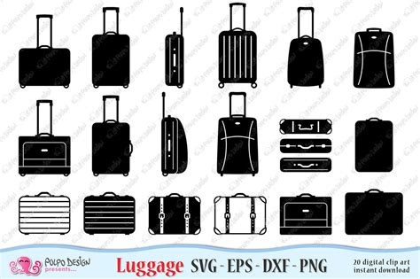 Luggage Svg Luggage Svg Files Suitcase Svg Travel Svg Holiday Svg