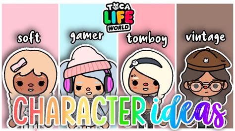 Aesthetic Toca Boca Character Ideas All Girl 👩👧 Youtube