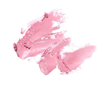 Smears Of Nude Lipstick On White Background Stock Image Image Of Smear Makeover