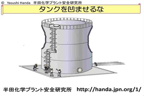 繰り返すタンク加圧 負圧変形事故 その2 サイホン現象 半田化学プラント安全研究所