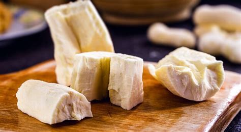 Premium Photo Thawed And Peeled Cassava Culinary Ingredient On Wooden