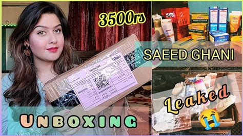 Saeed Ghani Skin Care Products Unboxing Organic Skincare Products