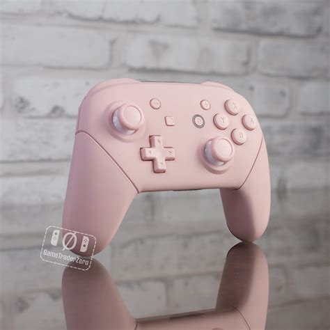 Pro-Controller All-Pink Mod Nintendo Switch Custom Controller Pink wit ...