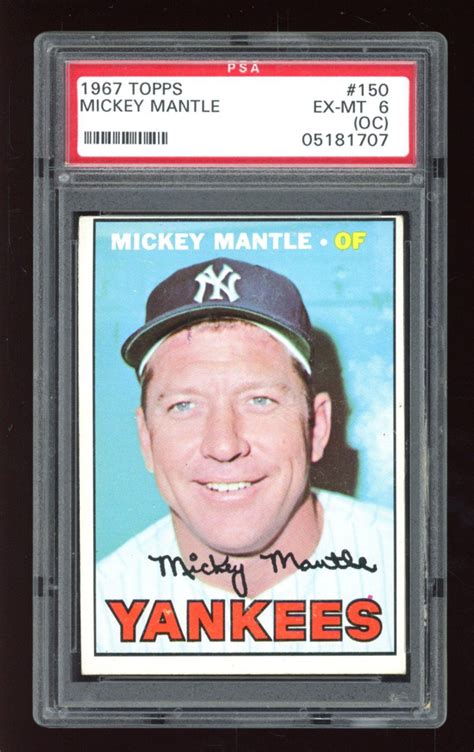 Mickey Mantle Topps Psa Oc Pristine Auction