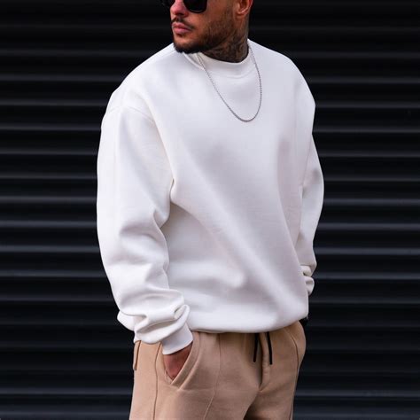 Mens Oversized Sweatshirt X Mark White Martin Valen