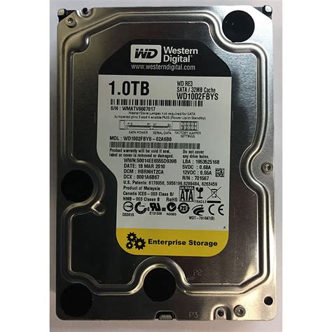 Wd Fbys A B Western Digital Tb Rpm Sata Hdd Disk