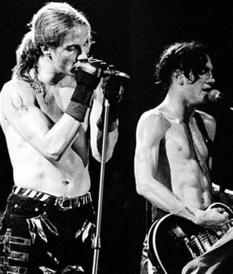 Anthony Kiedis And John Frusciante On Stage 1990 John Frusciante