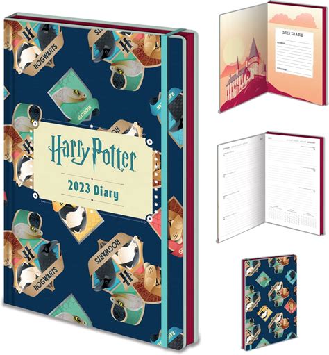 Harry Potter Agenda 2023 Couverture Rigide A5 Agenda Semainier Motif