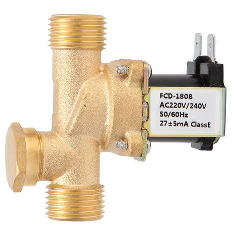 1 2 Brass Solenoid Valve DC220V Normally Closed Electromagnetic Water