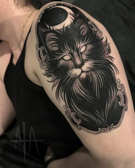 Explore 20+ Striking Black Cat Tattoo Concepts - WomenSew