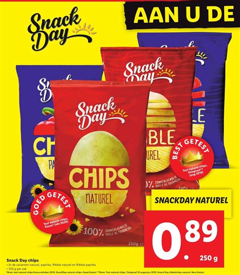 Snack Day Chips 250g Aanbieding Bij Lidl