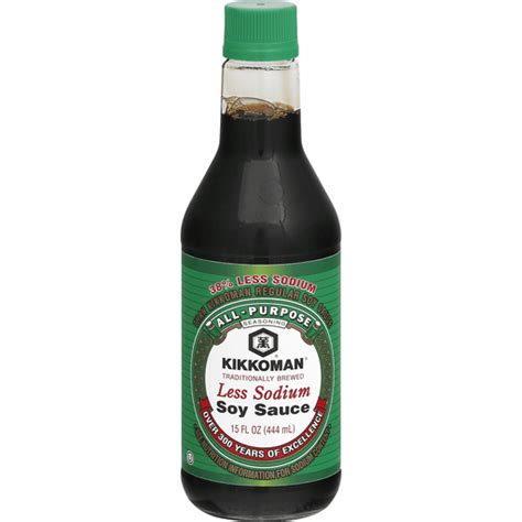 Kikkoman Less Sodium Soy Sauce Soy Sauce Mathernes Market