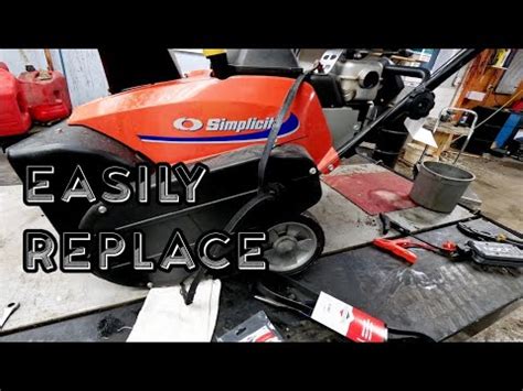 Simplicity Briggs Stratton Snow Blower How To Replace Belt And Idler