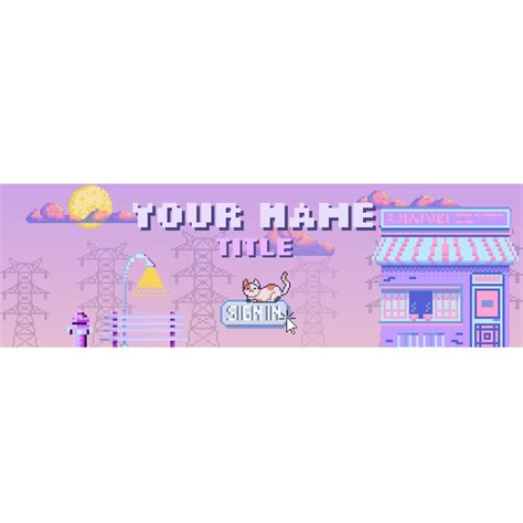 Custom Discord Banner 8bit Cute Pastel  Etsy