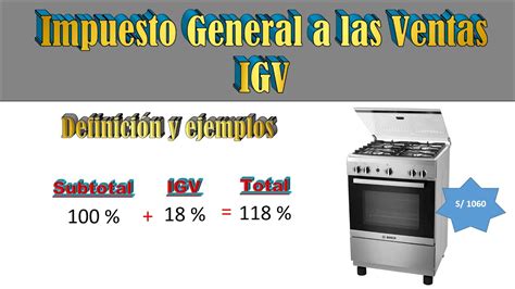 Como calcular el IGV Impuesto general a las Ventas Definición y