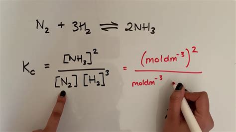 Equilibrium Constant Kc Youtube