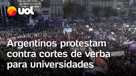 Protesto na Argentina Milhares de argentinos saem às ruas para