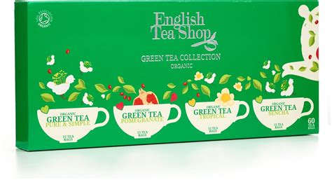 English Tea Shop Organic Green Tea Collection Pack Of 60 Tea Bags