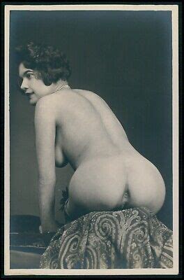 FRENCH FULL NUDE Woman Grundworth Big Butt Original Old C1925 Photo