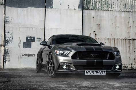 Black Stripes And Velgen Rims Revealing The Racing Spirit Of Gray Mustang Shelby Gallery