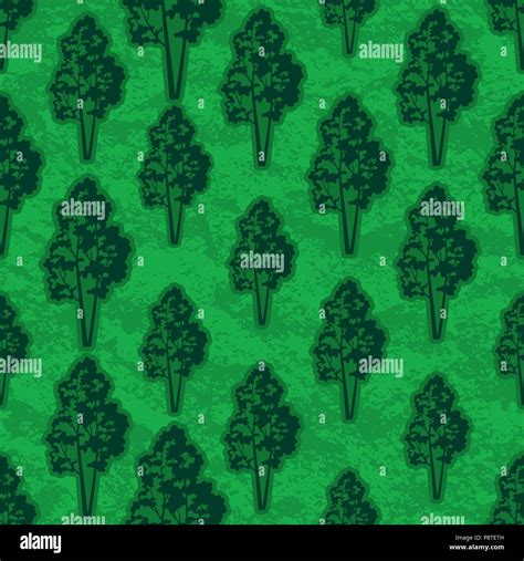 Vegetation Trees Green Forest Stock Vector Images Alamy