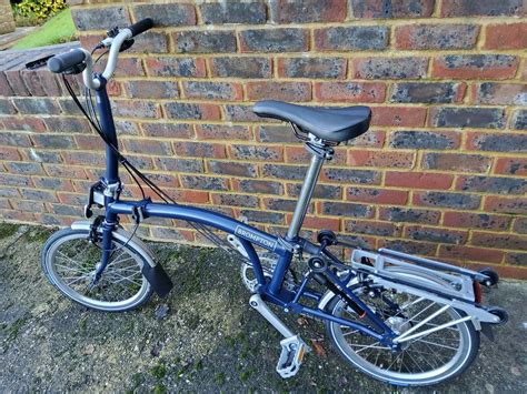 Brompton M L M R Tempest Blue Mint Condition Never Ridden See