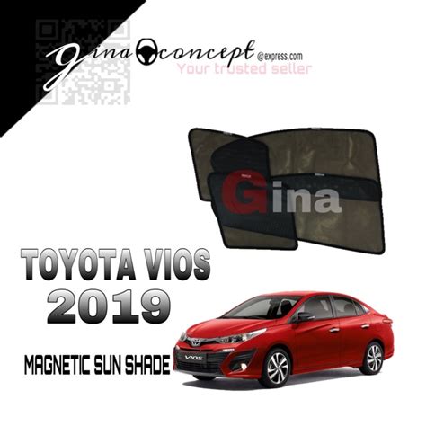 4pcs TOYOTA VIOS 2019 2022 MAGNETIC SUN SHADE SUNSHADE Magnet Shade