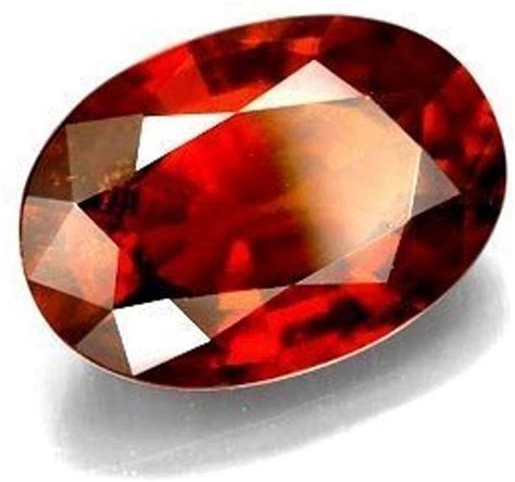 Ramneek Jewels Divya Shakti 10 25 10 50 Quilates Hessonita Piedra