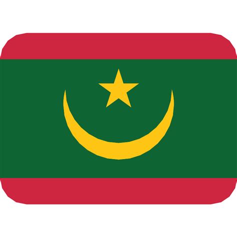 Flag For Flag Mauritania Vector SVG Icon - SVG Repo