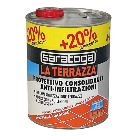 Impermeabilizzante SARATOGA La Terrazza 3 L Liquido Leroy Merlin