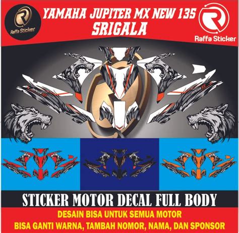 Jual Decal Stiker Motor New Jupiter MX Dekal Sticker Variasi Striping