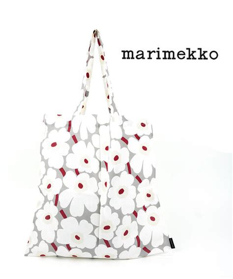 【楽天市場】【2024年春夏新作】マリメッコ Marimekko 日本限定 トートバッグ バッグ 鞄 かばん エコバッグ グレー×ホワイト