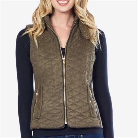 Fate Jackets Coats Fate Olive Green Quilted Vest Poshmark