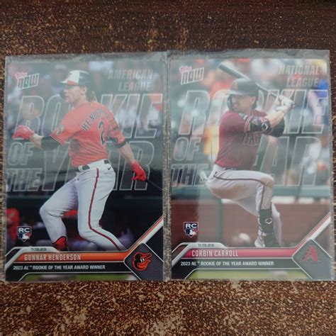 Mlb Topps Now Gunnar Henderson Corbin Carroll Rc