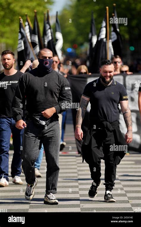 Members Of Extreme Right Group ‘c9m Committee Of May 9’ Demonstrate In The Pantheon Area In