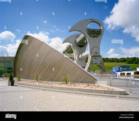 Falkirk Wheel Millennium Civil Engineering Project Scotland Stock Photo