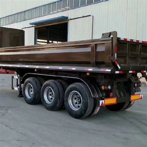 Axles U Shape Tipping Dump Semi Trailer Tipper Truck Trailer China