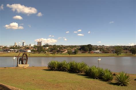 Jataí Goiás Brasil Cidade de Jataí vista do lago JK Lázaro