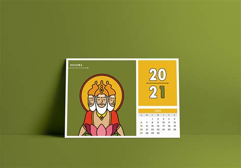 2021 Hindu Calendar On Behance