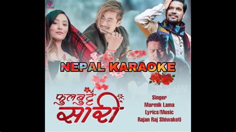 Phul Butte Sari Karaoke Track Song With Nepali Lyrics Male Version