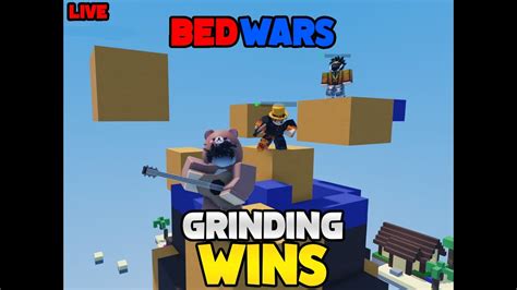 🔴live🔴 Roblox Bedwars Grinding Wins Youtube