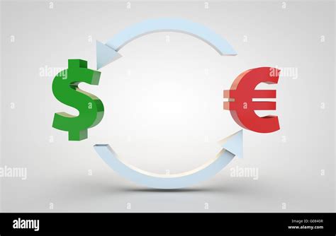 currency exchange dollar to euro Stock Photo - Alamy