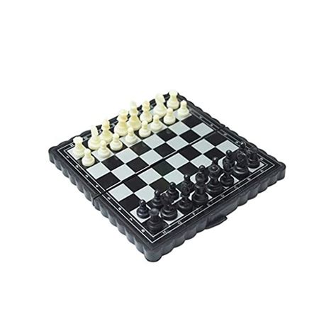 QIAOLI Échecs Échecs magnétiques Set Portable Mini Jeu déchecs de V