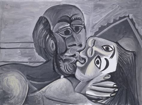 Crazy Sexy Pablo Picasso The Kiss Oil On Canvas Private