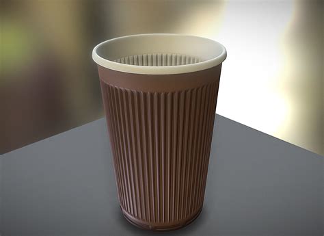 Plastic Cup High Poly Version Free 3D Model Blend Raw Ply Stl